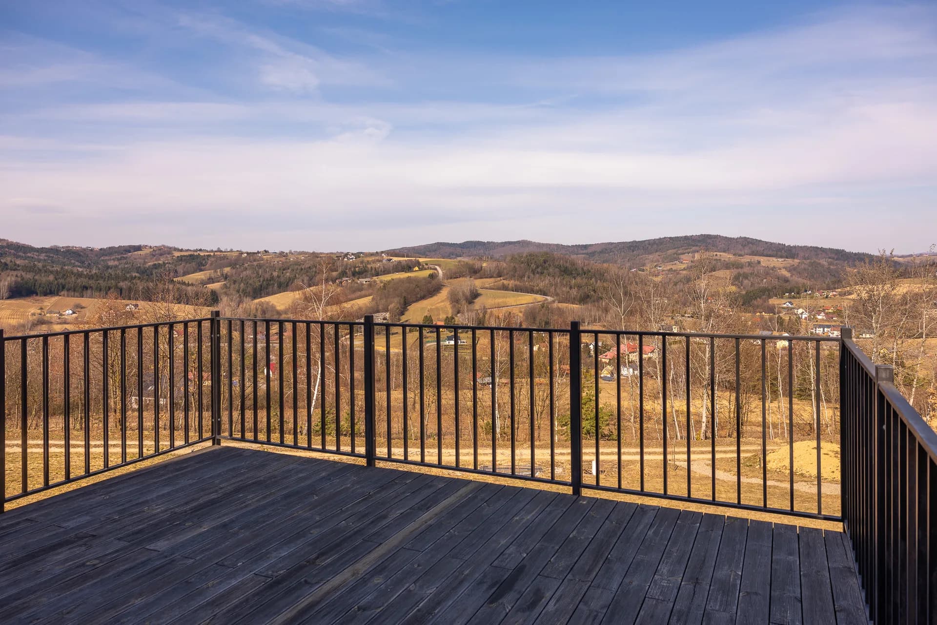 Taras z widokiem na góry